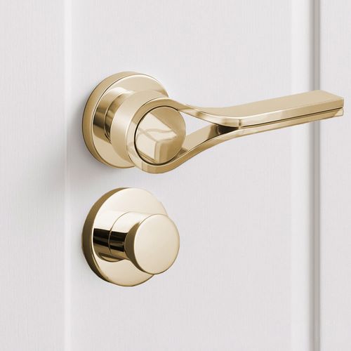 Maçaneta Banheiro Redonda Gold Drop Zen