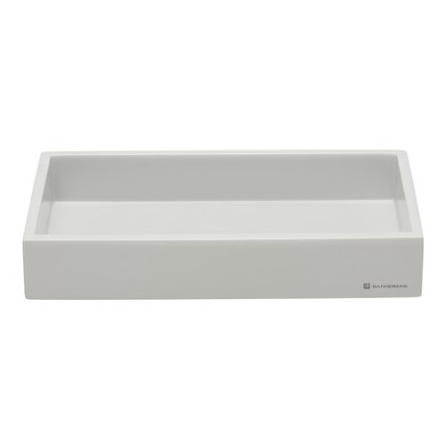 Bandeja Box Baixa Cinza Claro Banho Mais