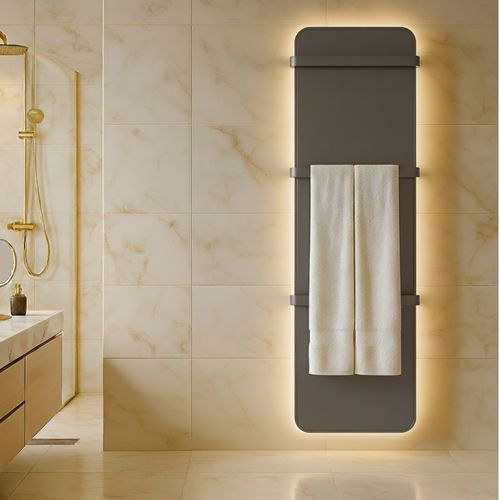 Toalheiro Térmico 110v com Vidro Cinza Grande Flaza Design