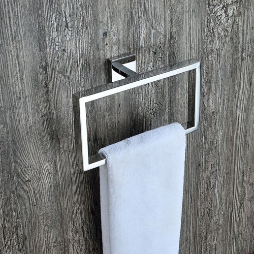 Toalheiro Argola 220mm Eterna Inox Polido Italy Line