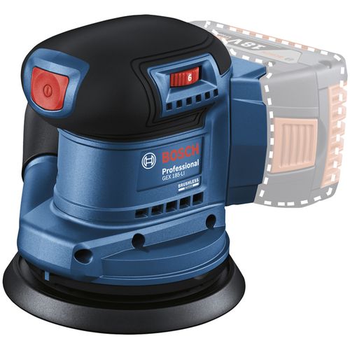 Lixadeira Roto Orbital GEX 185-LI 18V Sem bateria Bosch