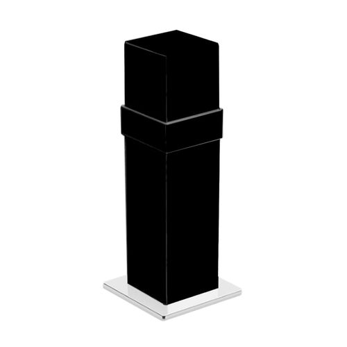 Porta Objetos Spirit de Balcão Cromado e Preto Zen