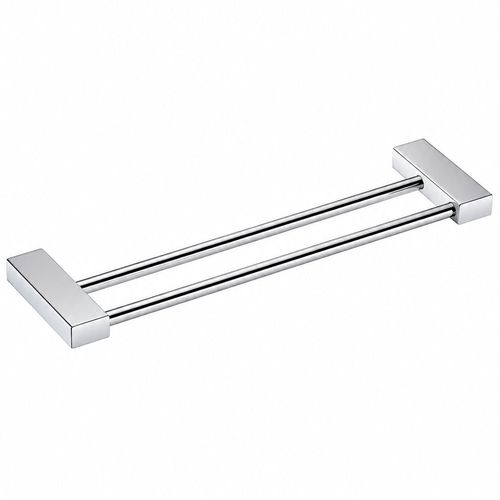 Toalheiro Duplo Omega 600mm Cromado Metalworks