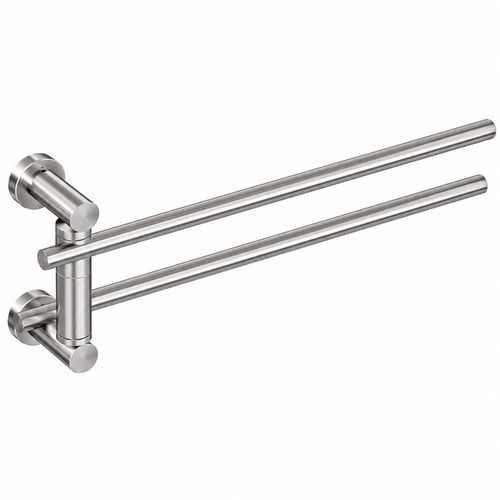 Toalheiro Articulado de Parede Round 300mm Cromado Metalworks