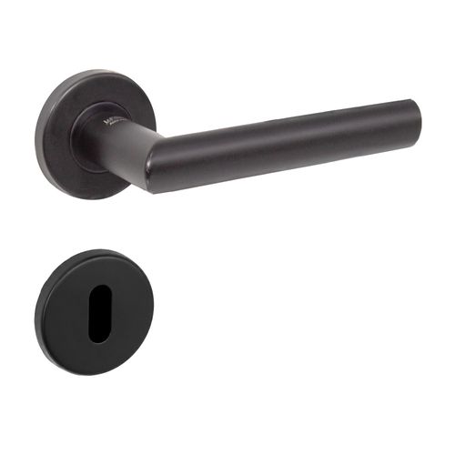 Fechadura Interna 892 ST2-55mm Roseta 357 Preto La Fonte