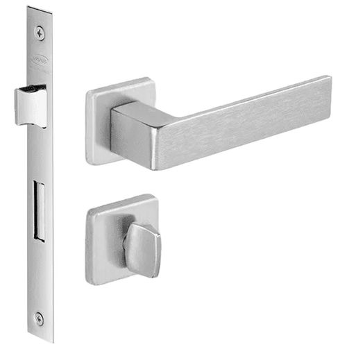 Fechadura Banheiro Tess 1300 Zamac 40mm Cromo Acetinado Imab