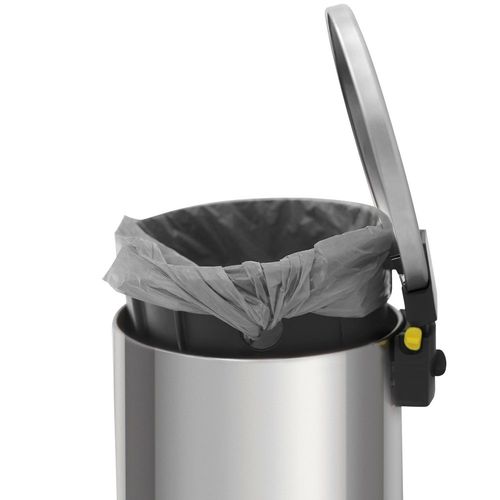 Lixeira com Pedal Loop 12L em Aço Inox Polido com Balde Interno Tramontina