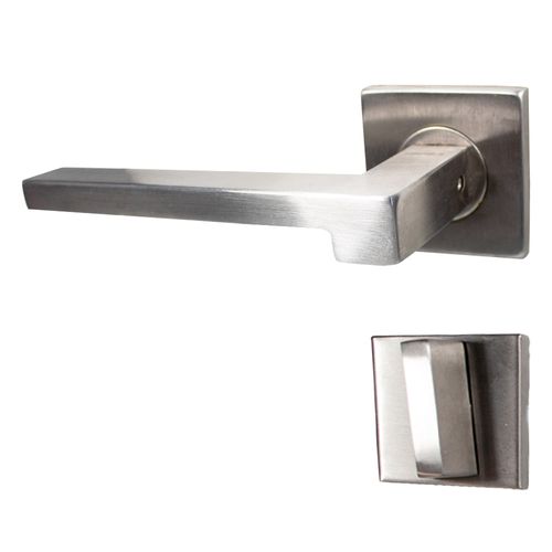 Fechadura Banheiro Dritto 55mm Inox Escovado Hafele