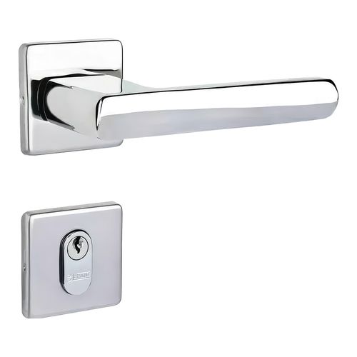 Fechadura Externa 454 ST2 55mm Inox Polido La Fonte